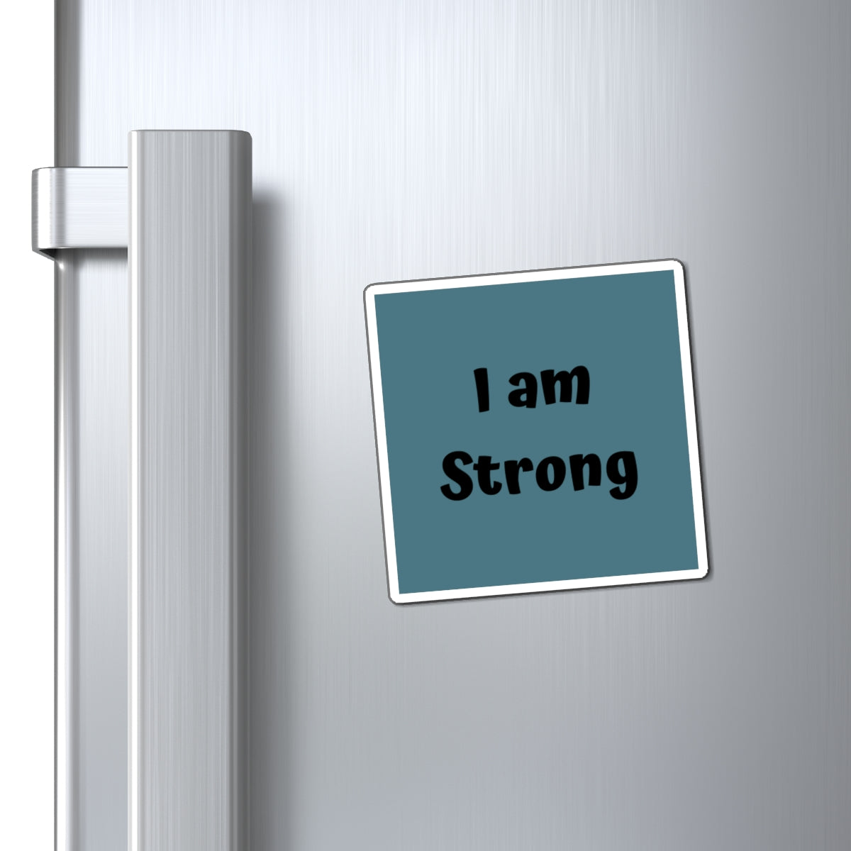 I am Strong Magnet Blue Large Print