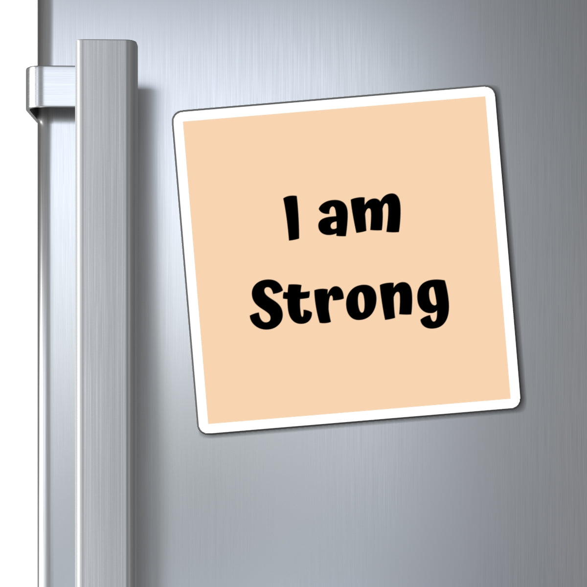 I am Strong Magnet Tan Large Print