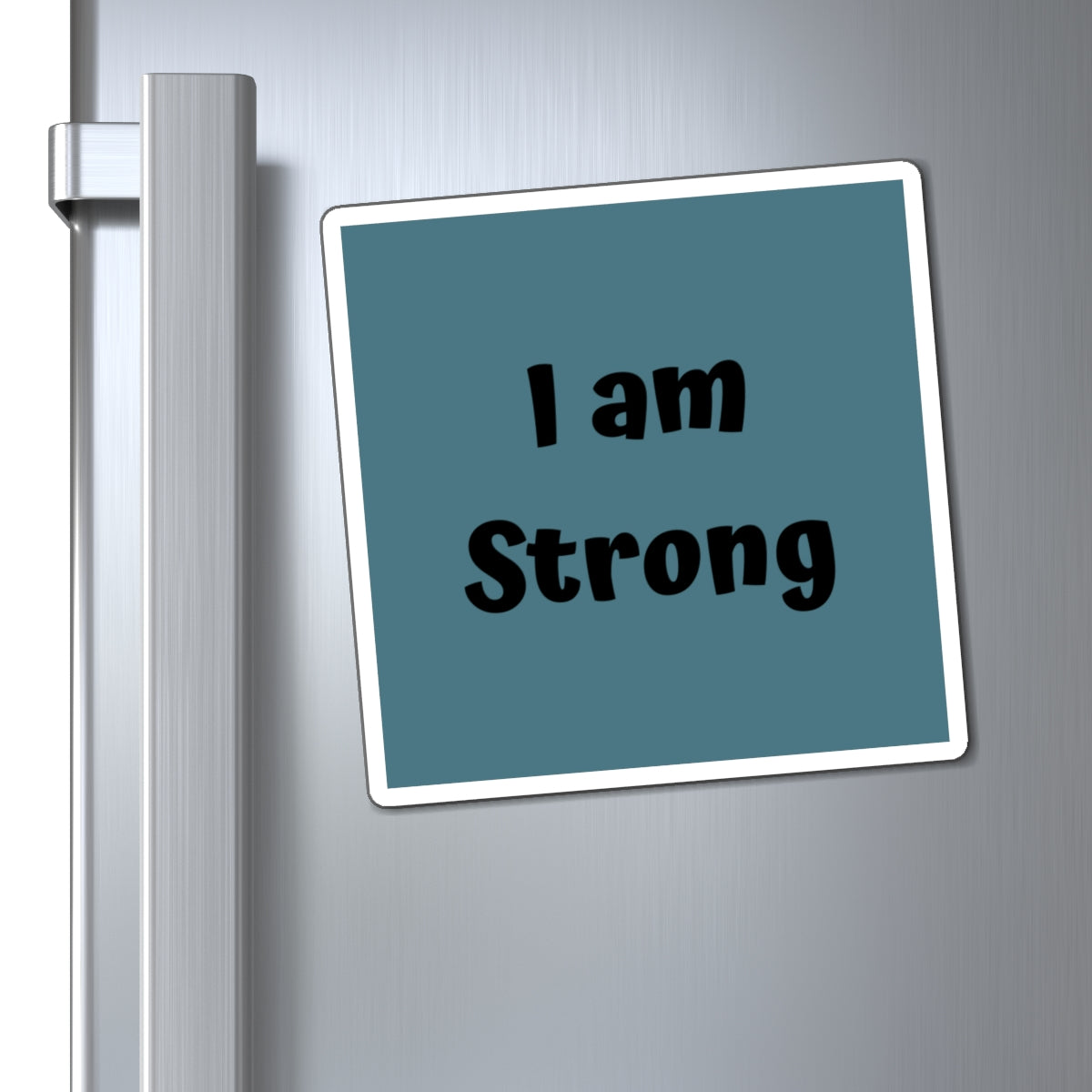 I am Strong Magnet Blue Large Print