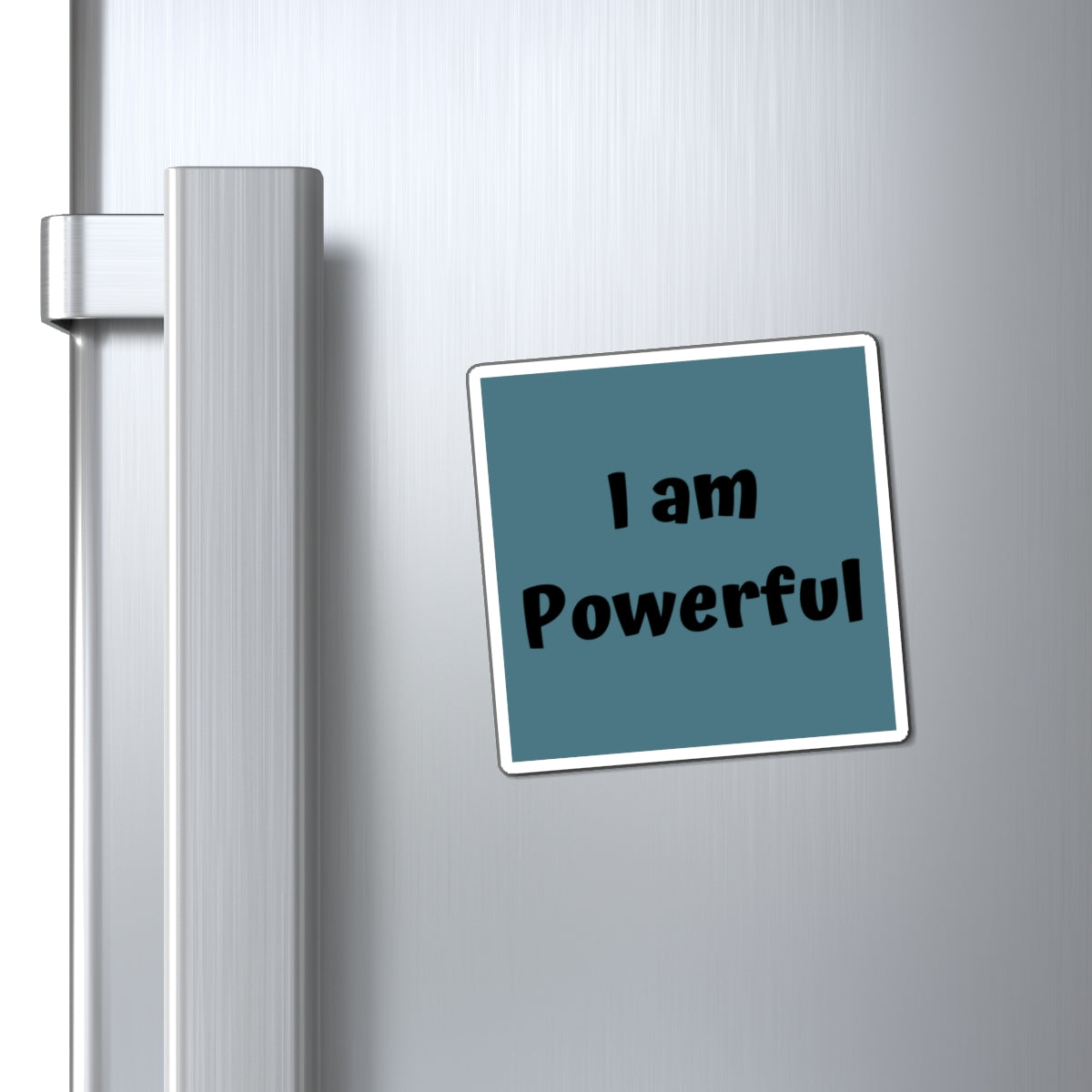 I am Powerful Magnet Blue Large Print