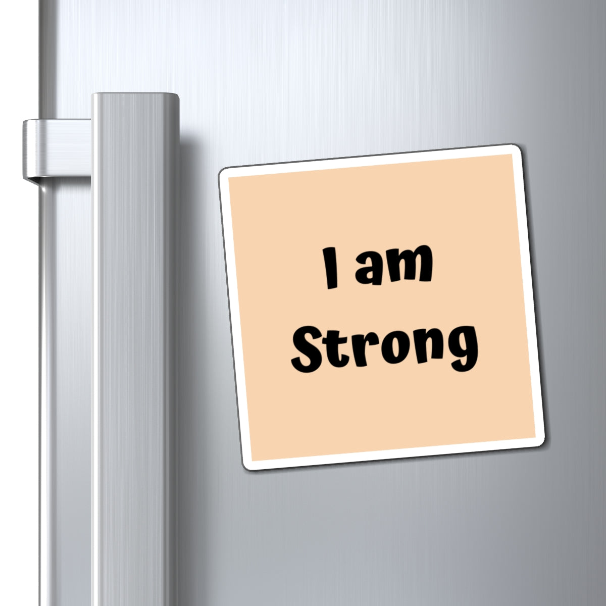 I am Strong Magnet Tan Large Print